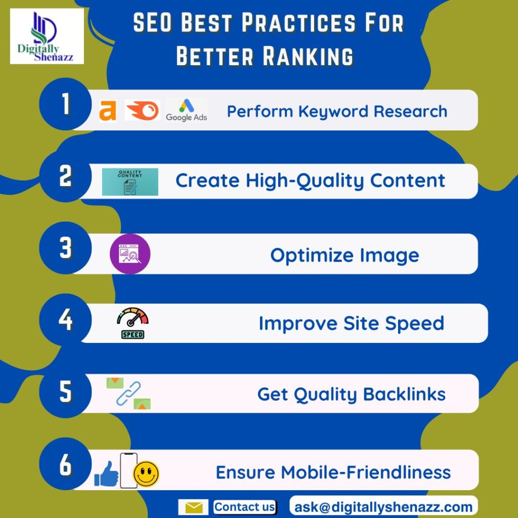 SEO Best Practices For Better Ranking.
